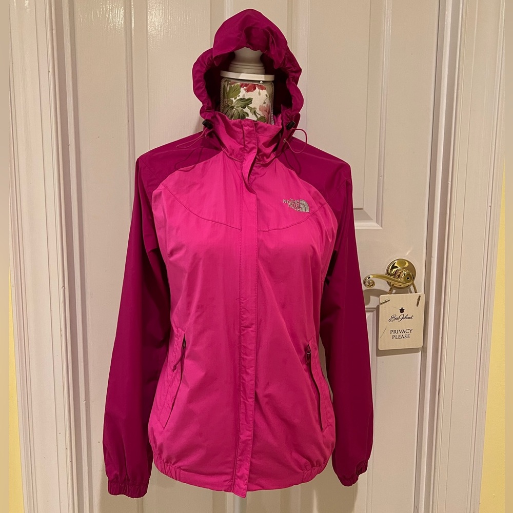 The North Face two tone pink women’s rain hoodie - size S/P